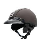 Capacete Coquinho Scooter Moto Elétrica Bike Couro Café - BR101