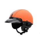 Capacete Coquinho Scooter Moto Elétrica Bike Couro Laranja - BR101