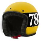 Capacete Custom Aberto Etceter Seven Eight Fosco com Viseira Bubble