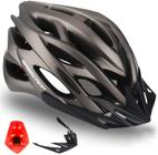 Capacete de bicicleta Basecamp BC-10 para homens e mulheres com luz LED