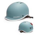 Capacete de bicicleta EXCLUSKY Urban Commuter com luz USB para adultos