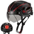 Capacete de bicicleta Favoto Lightweight Adult com luz LED vermelha