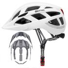 Capacete de Bicicleta GROTTICO para Adulto - Mountain Bike e Estrada - com Luz e Viseira