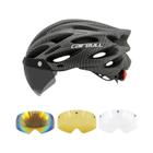 Capacete De Ciclismo Unissex De 54-62 Cm Com Luz LED Para Capacete De Bicicleta Com Viseira De