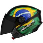 Capacete de Moto Aberto New Liberty 3 Patriota Viseira Fumê Pro Tork