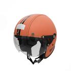 Capacete De Moto Aberto Retro Custom Couro Premium Viseira Cristal - BR101