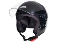 Capacete de Moto Aberto Taurus San Marino JOY23 Preto Tamanho 60