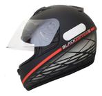 Capacete de Moto Ebf Spark New Spark Black Edition 2 Vermelho Fosco