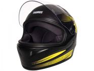 Capacete de Moto Fechado JOY23 RS Zephyr - Preto e Amarelo Tamanho 60