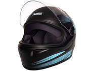 Capacete de Moto Fechado JOY23 RS Zephyr - Preto e Azul Tamanho 56