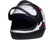 Capacete de Moto Fechado San Marino - FEMME Branco Tamanho 56