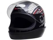 Capacete de Moto Fechado Taurus Fórmula 1 - Grafic Preto Tamanho 56