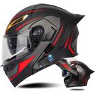 Capacete de Motocicleta Modular AAREG com Bluetooth - Certificado DOT/ECE