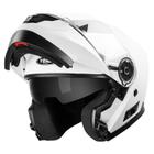 Capacete de motocicleta YEMA YM-926 Modular Full Face Branco