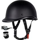 Capacete de motocicleta Yesmotor Vintage Half-Face aprovado pelo DOT