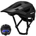 Capacete de mountain bike Favoto Dual Shell leve preto