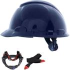 Capacete de Segurança Azul Escuro com Carneira Ajuste Facil H700 3m