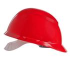 Capacete de seguranca vermelho p/ trabalho (com jugular)