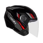 Capacete ebf aberto c/vis. spark jet sting preto/chumbo-60 - EBF IND. E COM. ART. PLAST.