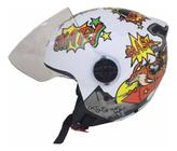 Capacete Ebf Aberto Spark Jet Coiote Branco 56