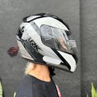 Capacete Ebf New Spark Mixed Preto Prata