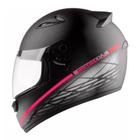 Capacete Ebf Spark Black Edition 2 Preto Fosco Rosa