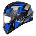 Capacete Ebf Xtroy FF526 Crush Preto e Azul Fosco