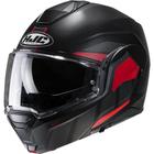 Capacete Escamoteavel Hjc I100 180 Beis Preto E Vermelho 56