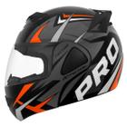 Capacete Escamoteável Motociclista Robocop Pro Tork V-Pro Jet Factor Brilhante Masculino Feminino