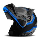 Capacete Escamoteável Protork V-Pro Jet 3 Azul 62