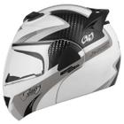 Capacete Escamoteável Robocop Articulado V-Pro Jet 2 Carbon Pro Tork Feminino/Masculino