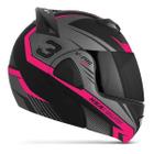 Capacete Escamoteavel Robocop Modular Pro Tork V-Pro Jet 3 Viseira Fumê Masculino Feminino Esportivo