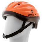 Capacete Esportivo De Proteção Skate Patins Bicicleta Laranja Vollo