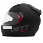 Capacete Esportivo Fechado Integral Original Jett Evo Solid Fosco Feminino Masculino - Pro Tork