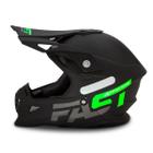 Capacete Esportivo Motocross Profissional Off Road Enduro Trilha Unissex Fast 788 Solid Pro Tork