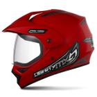 Capacete Esportivo Motocross Trilha Enduro Pro Tork Liberty MX Pro Vision Com Viseira Masculino Feminino