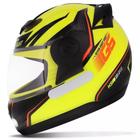 Capacete Evolution G6 788 Factory Edition Neon Amarelo Preto Tamanho 60 CAP-547NEPT