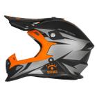 Capacete Fechado De Motocross Trilha Corrida Off Road Modelo Sertões Fast Fosco