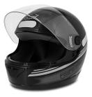 Capacete Fechado Ebf 7 Carbon Preto Prata Tamanho 60