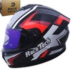 Capacete Fechado Hit Draw Preto/ Cinza Race tech