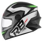 Capacete Fechado integral moto masculino e feminino Pro Tork R8 Pro com viseira cristal