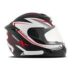 Capacete fechado mixs mx2 carbon vermelho/preto/branco