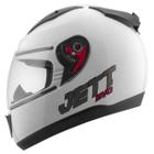 Capacete Fechado Moto Jett Evo Line Solid Brilhante Masculino Feminino Segurança Conforto Pro Tork