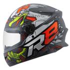 Capacete Fechado Moto Lançamento R8 Rocket Chicken Fosco - Pro Tork