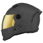 Capacete Fechado Moto Masculino Ferminino Stealth Solid Fosco Viseira Dourada