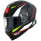 Capacete Fechado Mt Stinger 2 Cheste C0 Preto Branco Fosco - Mt Helmets