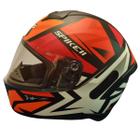 Capacete Fechado Peels Spike 2 1st Preto Fosco e Vermelho