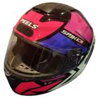 Capacete Fechado Peels Spike 2 1st Preto Rosa Pink Brilho