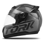 Capacete Fechado Pro Tork Liberty Evolution G7 Brilhante Preto E Cinza Tam. 58