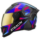 Capacete Fechado Pro Tork Stealth Concept Brilhante Vis. Dourado